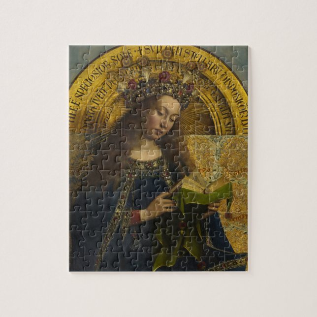 Virgin Enthroned, The Ghent Altarpiece Jigsaw Puzzle (Vertical)