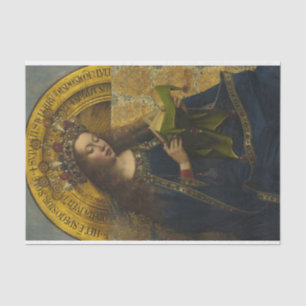Virgin Enthroned, The Ghent Altarpiece Tissue Paper
