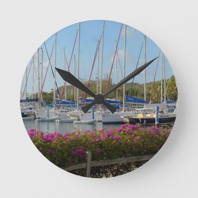 Virgin Gorda Yacht Harbor Round Clock (Front)