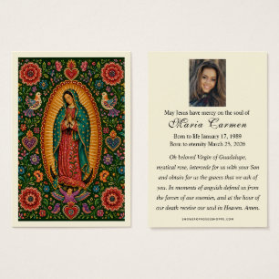 Virgin Guadalupe Mexican Folk Art Funeral 
