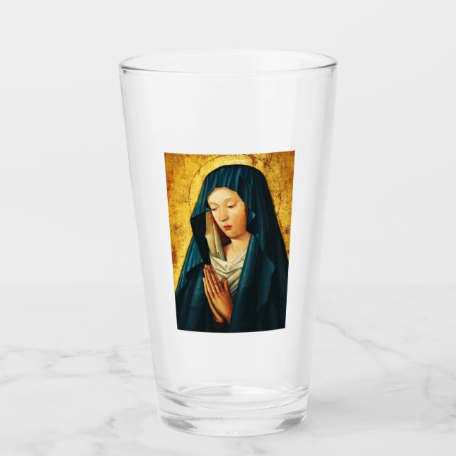 Virgin in prayer of Riga Glass (Front)
