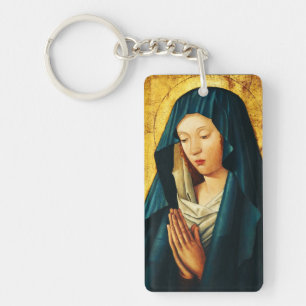 Virgin in prayer of Riga Key Ring