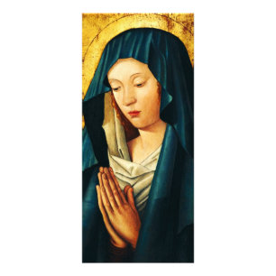 Virgin in prayer of Riga Rack Card