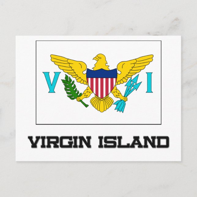 Virgin Island Flag Postcard (Front)