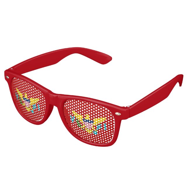 Virgin Islander coat of arms Retro Sunglasses (Angled)