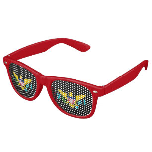 Virgin Islander coat of arms Retro Sunglasses