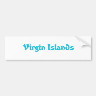 Virgin Islands Bumper Sticker