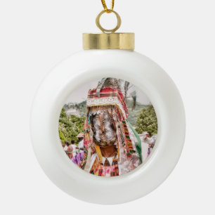 Virgin Islands Caribbean Ceramic Ball Christmas Ornament
