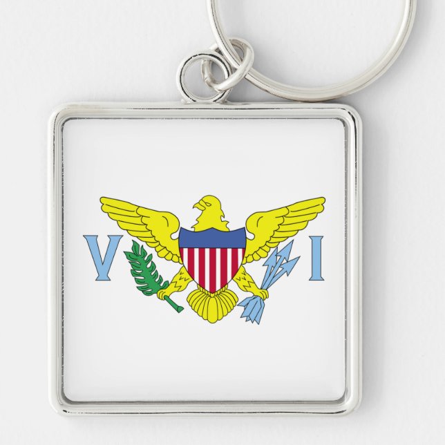 Virgin Islands Coat of Arms Key Ring (Front)
