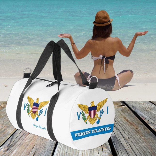 Virgin Islands duffle, Virgin Islands flag fitness Duffle Bag (Creator Uploaded)