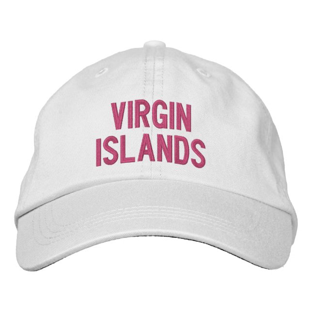 VIRGIN ISLANDS EMBROIDERED HAT (Front)