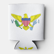 Virgin Islands Flag Can Cooler