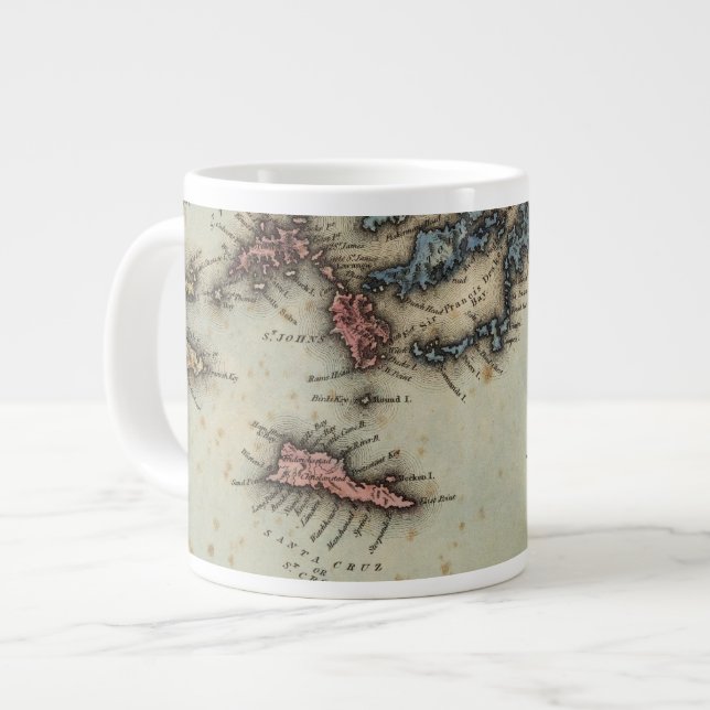 Virgin Islands Large Coffee Mug (Front Left)