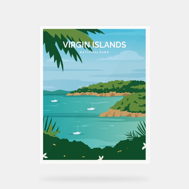 Virgin Islands National Park Acrylic Sign (Front)