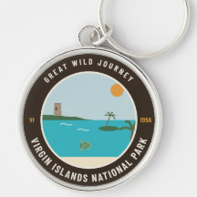Virgin Islands National Park Badge Keychain