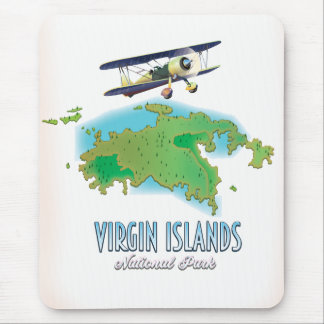 Virgin Islands National Park map Mouse Pad