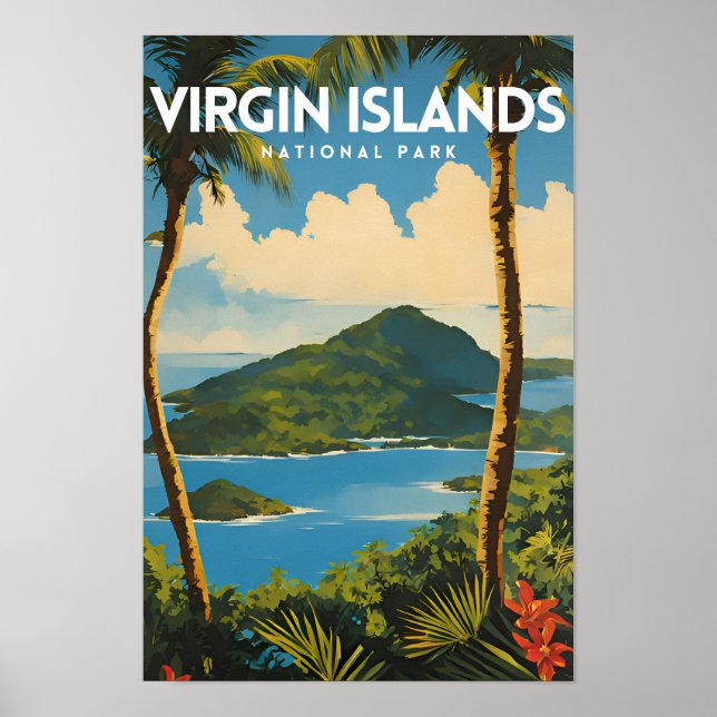 Virgin Islands National Park Travel Poster (Front)