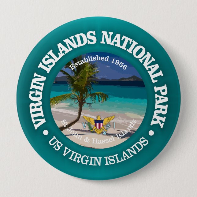 Virgin Islands NP2 10 Cm Round Badge (Front)