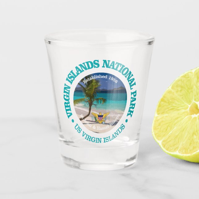 Virgin Islands NP2 Shot Glass (Front)