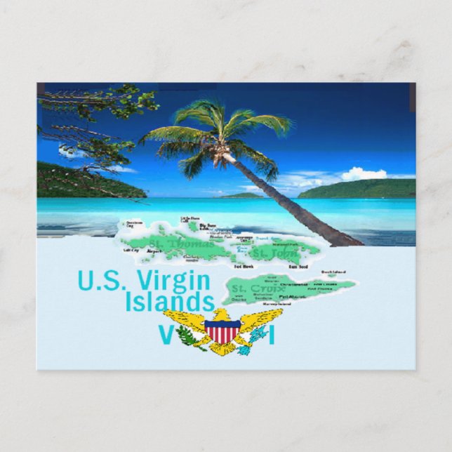 VIRGIN ISLANDS POSTCARD (Front)