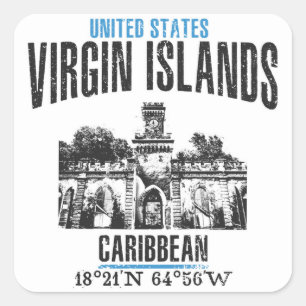 Virgin Islands Square Sticker