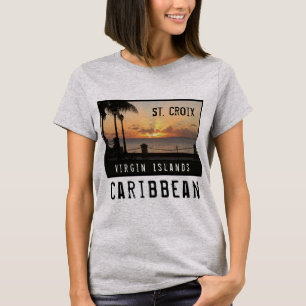 Virgin Islands St. Croix Sunset USVI Caribbean  T-Shirt