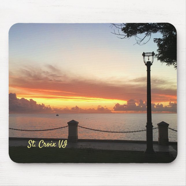 Virgin Islands Sunset St. Croix USVI Mouse Pad (Front)