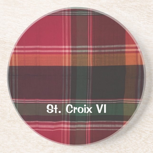 Virgin Islands USVI St. Croix Personalise Coaster (Front)