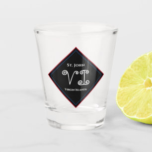 Virgin Islands USVI St. John Personalize Shot Glass