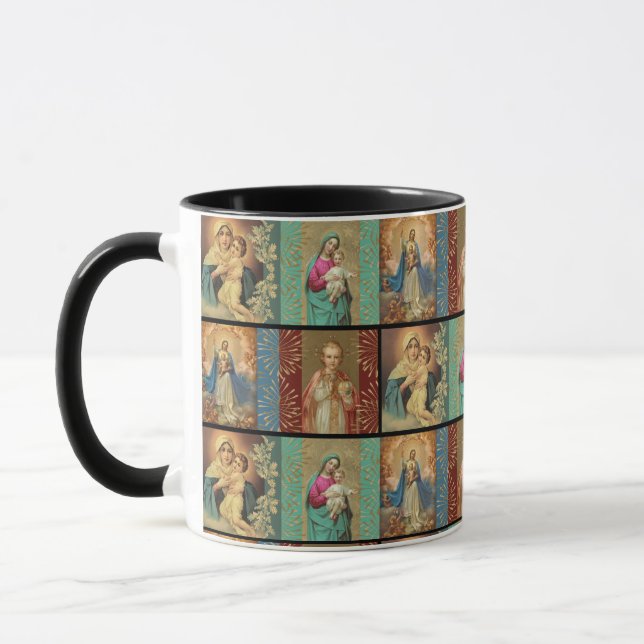 Virgin Madonna Mary Infant Jesus Mug (Left)