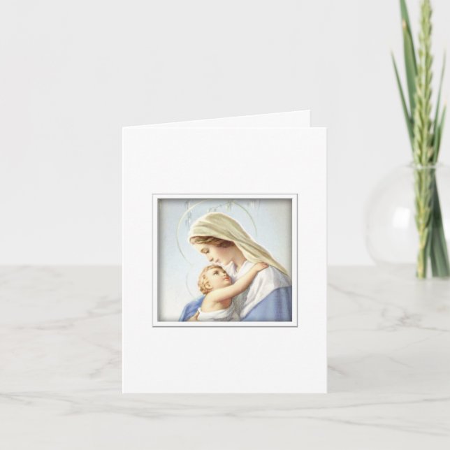 Virgin Mary and Baby Jesus Card (Front)