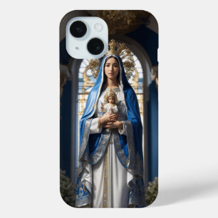 Virgin Mary and Baby Jesus iPhone 15 Case