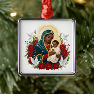 Virgin Mary and Baby Jesus Ornament