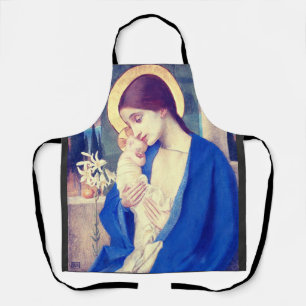 Virgin Mary and Child by Marianne Stokes Apron