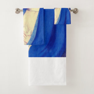 Virgin Mary and Child by Marianne Stokes Bath Towel Set