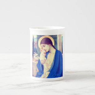 Virgin Mary and Child by Marianne Stokes Bone China Mug