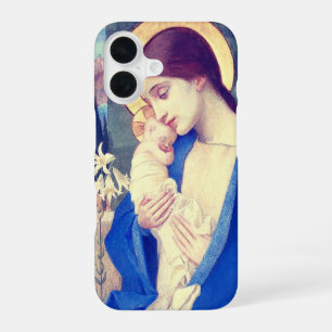 Virgin Mary and Child by Marianne Stokes iPhone 16 Case