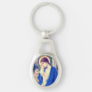 Virgin Mary and Child by Marianne Stokes Key Ring