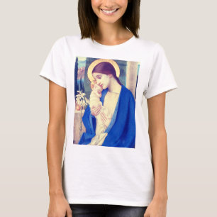 Virgin Mary and Child by Marianne Stokes T-Shirt