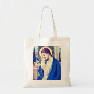 Virgin Mary and Child by Marianne Stokes Tote Bag