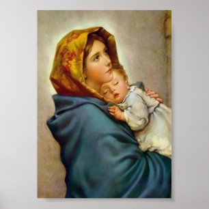 Virgin Mary and Child Madonna of the Streets Poster
