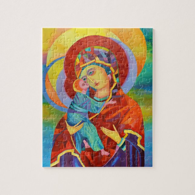 Virgin Mary and Child Our Lady Jigsaw Puzzle (Vertical)