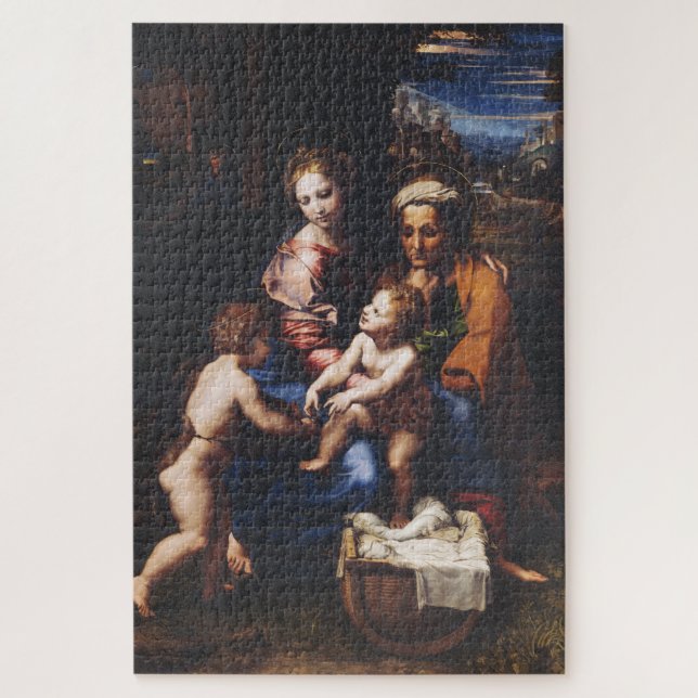 Virgin Mary and Child with John the Baptist Jigsaw Puzzle (Vertical)