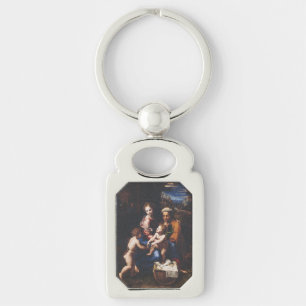 Virgin Mary and Child with John the Baptist Key Ring
