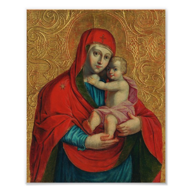Virgin Mary and Jesus Child by Jan Rombauer Photo Print (Front)
