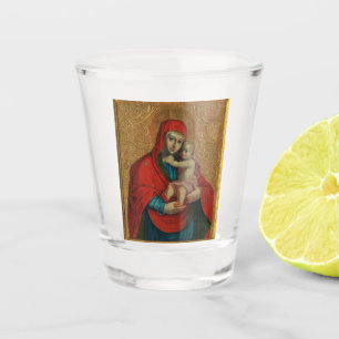Virgin Mary and Jesus Child by Jan Rombauer Shot Glass
