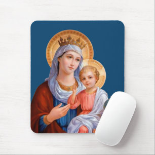 Virgin Mary and Jesus Mouse Pad