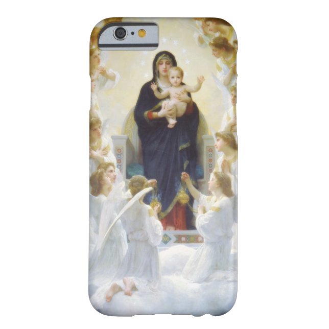 Virgin Mary and Jesus with angels Case-Mate iPhone Case (Back)