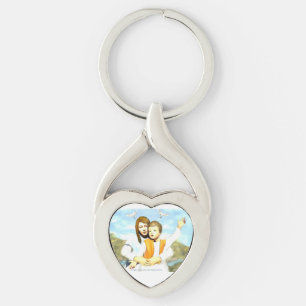 Virgin Mary and the Child Jesus Key Ring