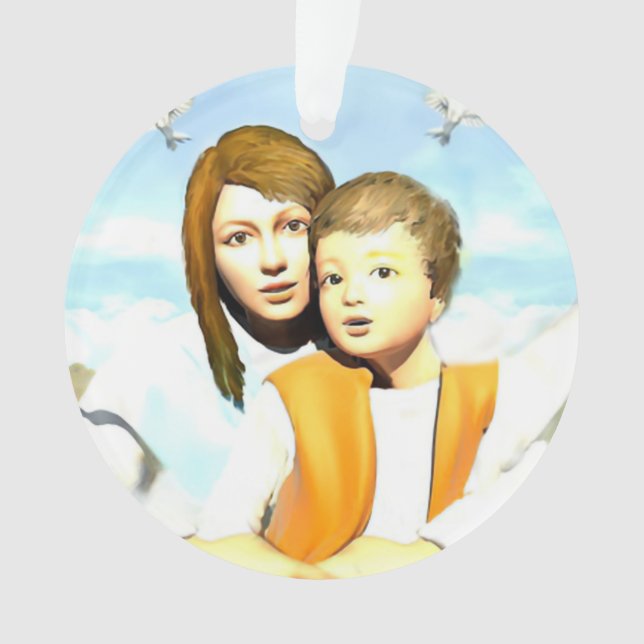 Virgin Mary and the Child Jesus  Ornament (Front)